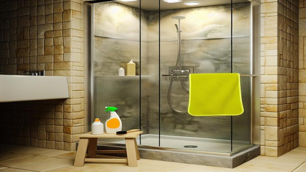 Jak usunąć kamień z kabiny prysznicowej?