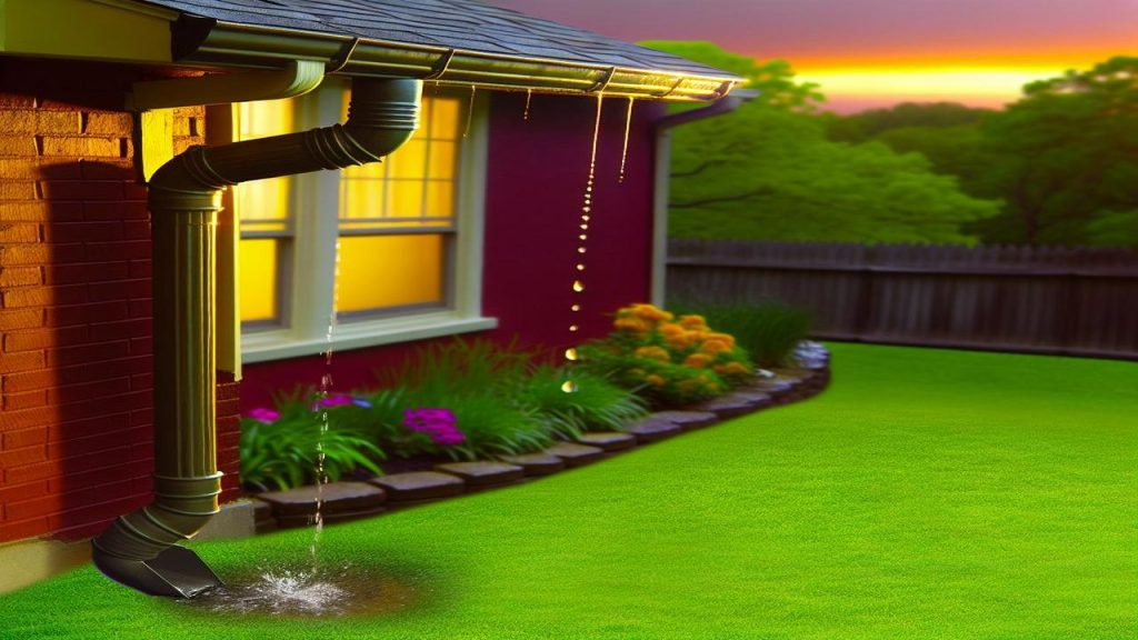 Jak zrobić odprowadzenie wody z rynien na trawnik?